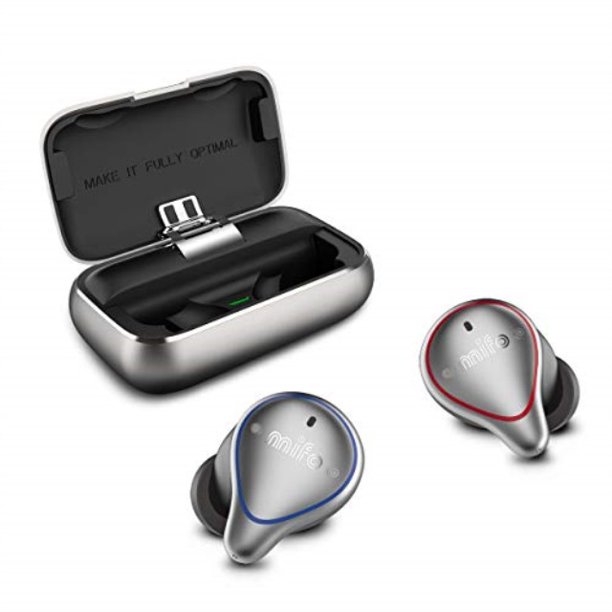 mifo o5 true wireless earbuds bluetooth 5.0 sport earbuds with 2600mah charging case ip67 hifi