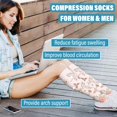thumbnail image 2 of 3/6 Paires de Bas de Compression pour Femmes et Hommes 15-20 mmHg - Meilleur Soutien pour Infirmières, Course, Randonnée, Récupération et Bas de Vol, 2 of 7