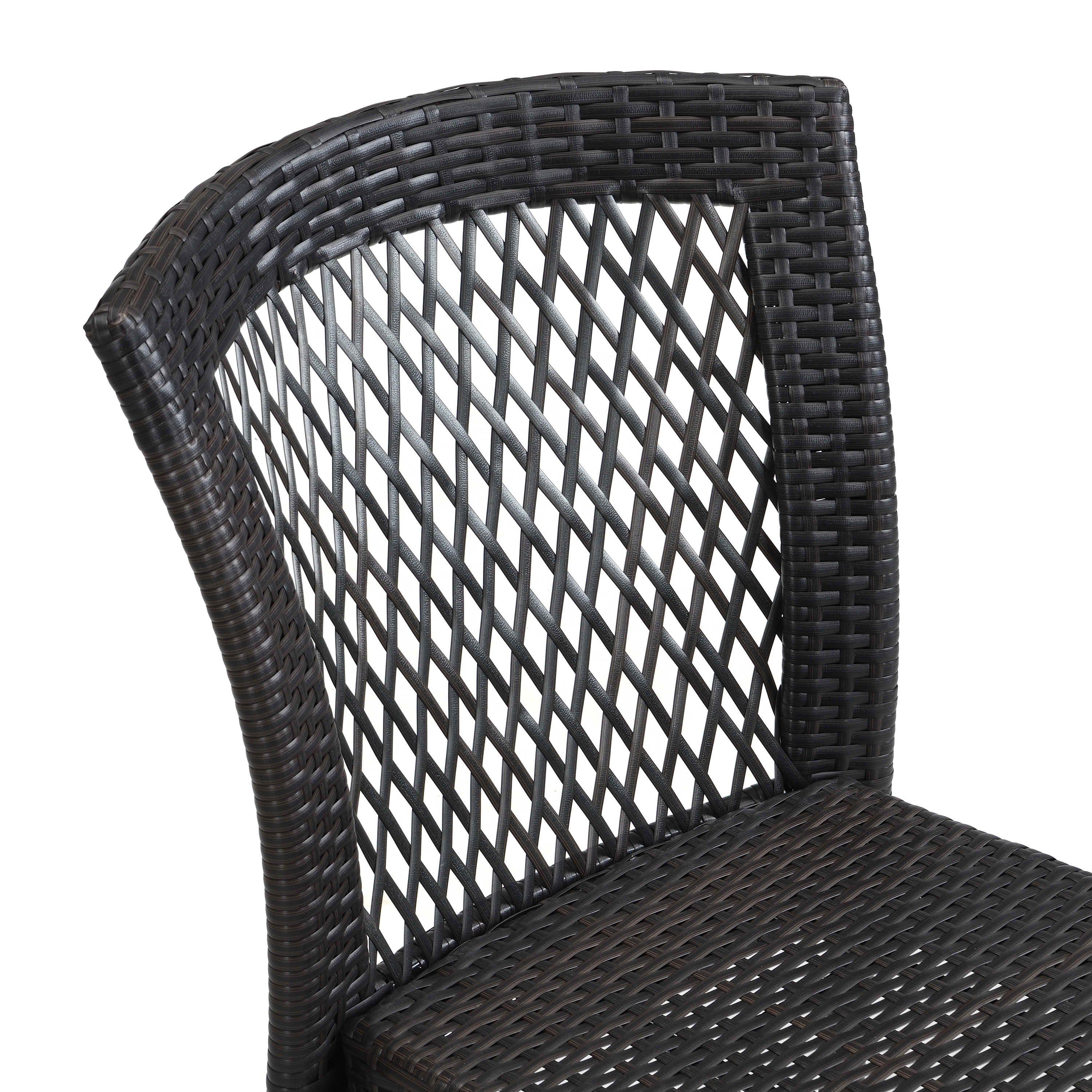 MAYEERTY 2-Piece Patio Heavy-Duty Weatherproof Outdoor Dining Chairs Easy Assembly & Space-Saving Stack Design