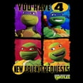 thumbnail image 2 of Men's Teenage Mutant Ninja Turtles You Have 4 New Friend Requests  Graphic Tee Black X Large, 2 of 5