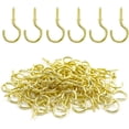 thumbnail image 1 of 1" Ceiling Cups Hooks Screw Hooks Ceiling Cup Hooks Self-Tapping Screws Hooks Golden - 100 Pcs, 1 of 5