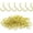 Gold, variant on Kiibsot 100 Pcs 1" Ceiling Cups Hooks Screw Hooks, Ceiling Cup Hooks Self-Tapping Screws Hooks