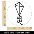 thumbnail image 2 of Cute Kite Outline Self-Inking Rubber Stamp Ink Stamper - Purple Ink - Small 3/4 Inch, 2 of 7