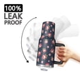 thumbnail image 3 of 40oz Pioneer Flower Floral Print Pattern Insulated Tumbler with Handle, BPA-Free Leak Proof Lid and Straws, Double Wall Vacuum, Hot 12h/Cold 34h, 3 of 6