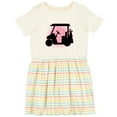 thumbnail image 3 of Inktastic Golfing Girls Golf Cart Girls Toddler Dress, 3 of 5
