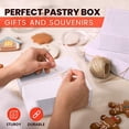 thumbnail image 3 of Fit Meal Prep [25 Pack] Pastry Boxes 8x8x3 White Bakery Box for Cookies, Compostable Kraft Paper Cardboard for Baked Goods Packaging, Cake, Food, Donut, Cupcake, Candy, Bread, Bridesmaid Gift Box, 3 of 6