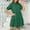 Army Green, variant on Dolkfu Green Summer&Fall Dresses for Women Mini Retro Short Sleeve Collared Dresses Relaxed Fit Modern Solid Refined Shirt Dress Army Green,L