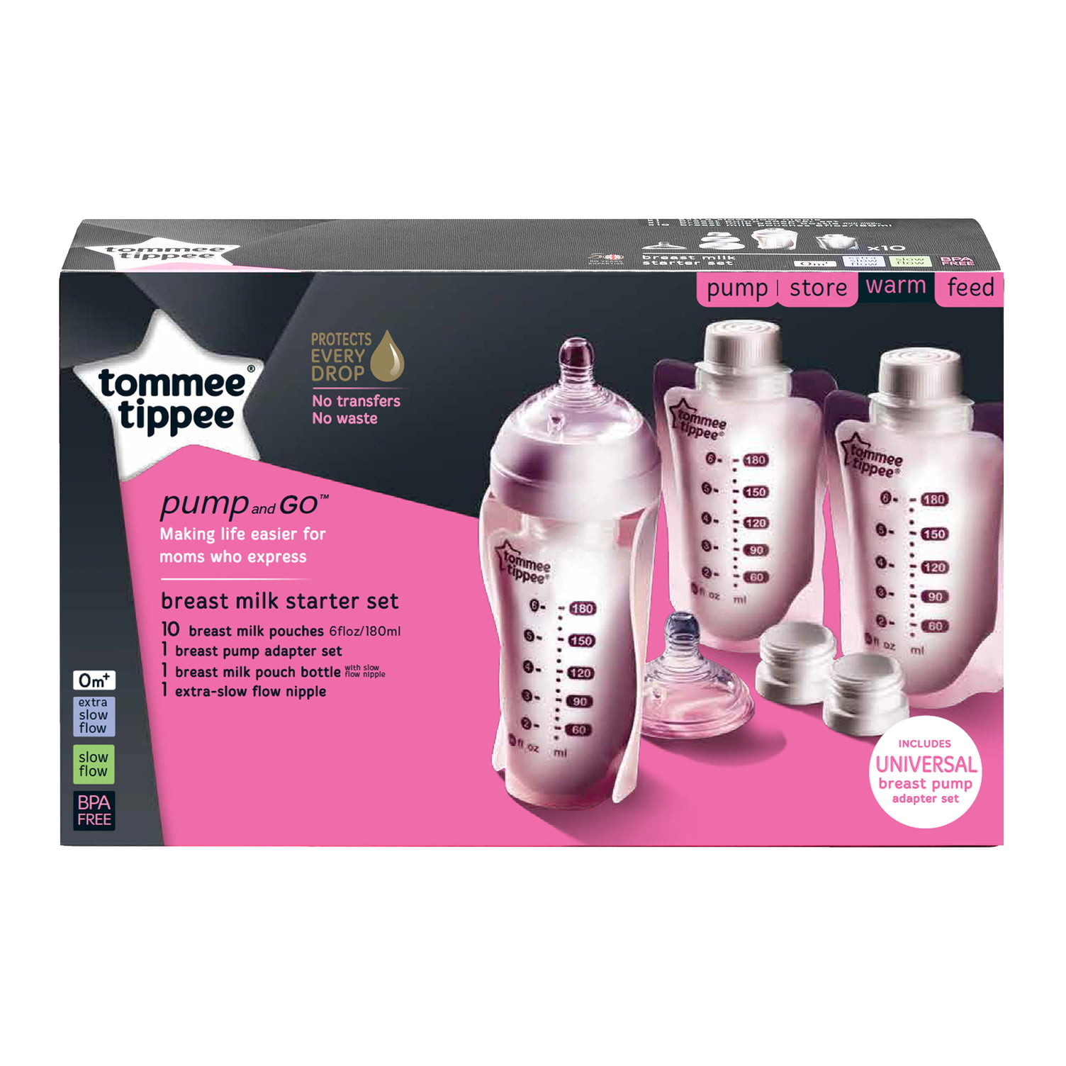 Pump and Go Complete Starter Set by Tommee Tippee - NAPPA Awards