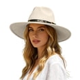 thumbnail image 3 of Unisex Men Womens Summer Sun Hat Beach Hat Wide Brim Outdoor UPF 50+ Protection Cooling Beige Hat for Outdoor Golf Hiking Fishing Beach, 3 of 6