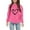 00#Hot Pink1962, variant on Byoo Minimal Graphic Hoody Sweatshirt for Little Girls Long Sleeve Front Printed Hoodies School Daily Pullovers,Hot Pink