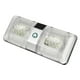 thumbnail image 4 of Lámparas de tejado interiores de lámpara de tejado LED de 11-18 V de 3 piezas para de remolque RV Zulema Luz LED de doble cúpula, 4 of 8
