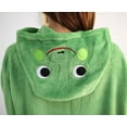 thumbnail image 5 of Pijama de una pieza de dibujos animados de rana de cuero verde de manga larga con dibujos animados de animales para hombre y mujer en pareja de otoño e invierno, 5 of 5