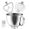 thumbnail image 1 of Kit de Accesorios de Repuesto de Acero Inoxidable, Compatible con para Batidora de Pie con Cabezal Inclinable de 4.5 A 5 Cuartos de Galón y Tazón., 1 of 5