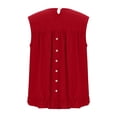 thumbnail image 5 of fatyb Women's Tank Tops Ruffle Hem Sleeveless Tshirts Crewneck Casual Plain Lightweight Summer Blouses, 5 of 6