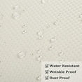 thumbnail image 5 of Yesfashion Waffle Weave Curtains, Waterproof Rod Pocket Textured Tier Curtains for Kitchen Bathroom, 5 of 7