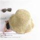 thumbnail image 3 of (Beige) Sombrero de playa de paja para mujer, sombrero de sol plegable, decoración de viaje de ala ancha, sombrero de vacaciones de verano, 3 of 5