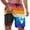 Hot Pink-A, variant on ibiyuan Swim Trunks Men with Compression Liner Quick Dry Mens Bathing Suit 2 In 1 Cargo Pocket Pool Shorts Pockets Lightweight Printed Surf Swimwear,Pink-C