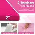 thumbnail image 4 of Costway 10' x 4' x 2" 4-Panel Folding Exercise Mat with Carrying Handles for Gym Yoga Pink, 4 of 10