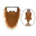 thumbnail image 1 of Divertido disfraz de y Vestir Whisker Suministros para la fiesta de Halloween Bigotes de cosplay para disfraces de Pascua Masquerade Marrón BLESIY Barba larga, 1 of 8