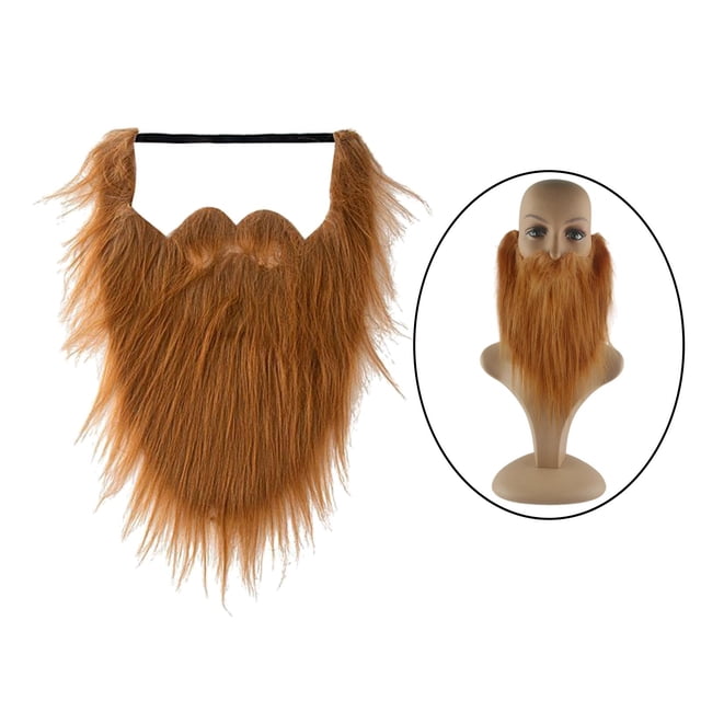 Divertido disfraz de y Vestir Whisker Suministros para la fiesta de Halloween Bigotes de cosplay para disfraces de Pascua Masquerade Marrón BLESIY Barba larga
