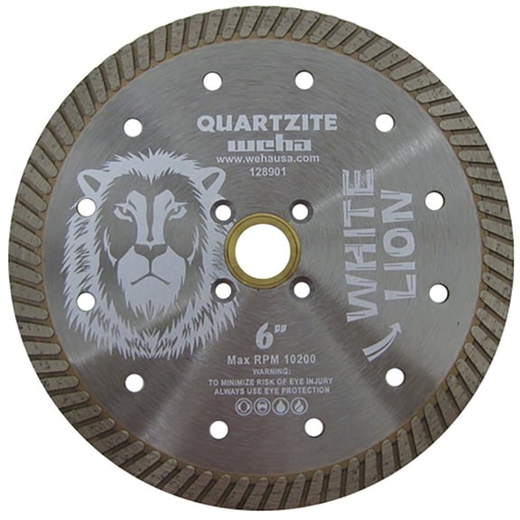 6 Inch White Lion Turbo 10mm x 7/8-5/8 Dry Diamond Blade