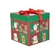 thumbnail image 1 of Caja de regalo con decoración navideña | Diseño de cabeza apilable | Envoltorio para árbol de Navidad | Adorno para escaparate | Decoración navideña reutilizable, 1 of 2