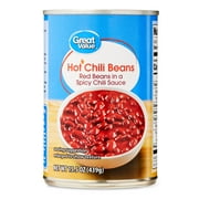 Great Value Hot Chili Beans, 15.5 oz