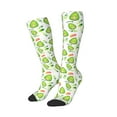 thumbnail image 2 of Balery Kawaii Avocado Printed Novelty Socks Men's Women's Crew Socks Sports Socks Knee High Socks Cotton Socks Quirky and Cool Socks, 2 of 9