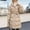 Yellow Coats for Winter, variant on XPMWRP Women's Quilted Thicken Hooded Trendy Coats Solid Color Long Sleeve Fashion Zip Up Coats Winter Warm Loose Stand Collar Jacket with Belt White XXL