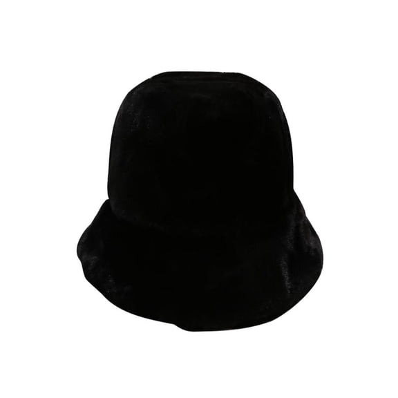 ZNQHFRE Women Warm Plush Bucket Fisherman Hat, Fashion Cloche Cap For Autumn Winter Daily Wear