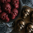 thumbnail image 4 of Ware Halloween Bakeware, Haunted Skull Cakelet Pan, Bronze, 4 of 5