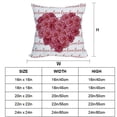 thumbnail image 6 of Valentines Day Outdoor Waterproof Pillow Covers 20x20 Inch Set of 2 Love Heart Roses Throw Pillow Covers Valentines Day Decor Pillow Cases for Patio Garden, 6 of 6