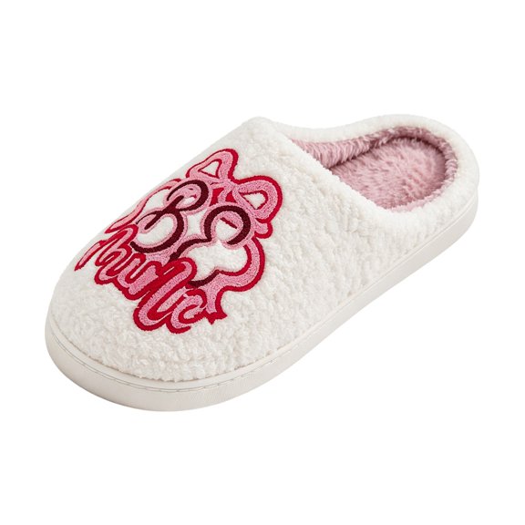 LILIYA Cozy Winter Slippers with Bow for Women, Soft Thick Indoor Shoes, Warm Plush -Ons, Non Rubber Sole, Cute Home Footwear Holiday Gift 2026