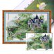 thumbnail image 1 of Kit Punto Cruz Con Casa Verano Hilo Algodón Ecológico Bordado 14CT 68x48cm, 1 of 9