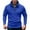Royal Blue, variant on WTOBBY Men's Utility Zip Front Shirt Jacket Oversized Long Sleeve Top Lightweight Layering Urban Street Style Essential,Black M