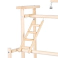 thumbnail image 6 of TFCFL 3 Layers Bird Playground Parrot Playstand Birds Play Stand Bird Perch Gym Wood, 6 of 12