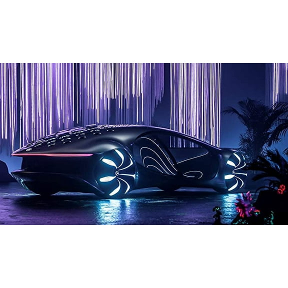 Iconic Arts Supercar Mercedes Benz Vision AVTR CES Electric Future Luxury Car 24'' x 36'' Poster