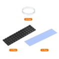 thumbnail image 3 of Uxcell Copper Heatsink 70x20x2mm W Thermal Pad Rubber Ring for M.2 SSD PCB 1 Set, 3 of 6