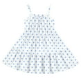 thumbnail image 5 of Abcomgle Girls Summer Dress Size 14-16 Casual Spaghetti Strap Sleeveless Girls Cami Dresses Polka Dot A-Line Sundresses Tiered Skirt for 6-14 Years,Light Blue, 5 of 6