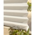thumbnail image 6 of Chicology Instant White Cordless Light Filtering Polyester Fabric Pleated Window Shades, 36"W x 72"L (3-Pack), 6 of 7