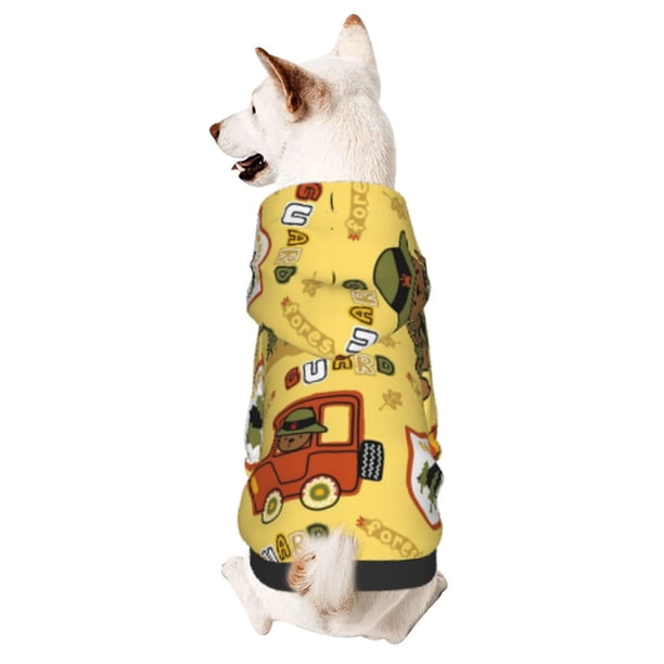 Balery Forest Guard Sudadera con Capucha para Perros Pequeños – Ropa para Mascotas, Disfraz para Perros y Gatos, Ideal para Fiestas y Cosplay-X-Large