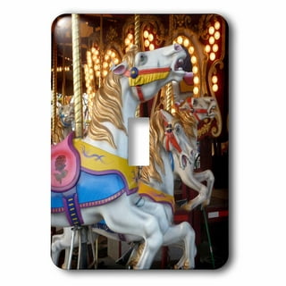 Vintage Wrapping Paper ~ Carnival Carousel ~ All Occasion ~ 1988
