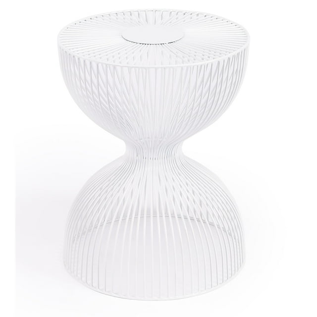 Butler Specialty Nicholas White Metal End Table