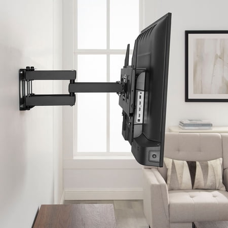 Best Buy Essentials - Full Motion TV Wall Mount for 47–84 TVs - Black
