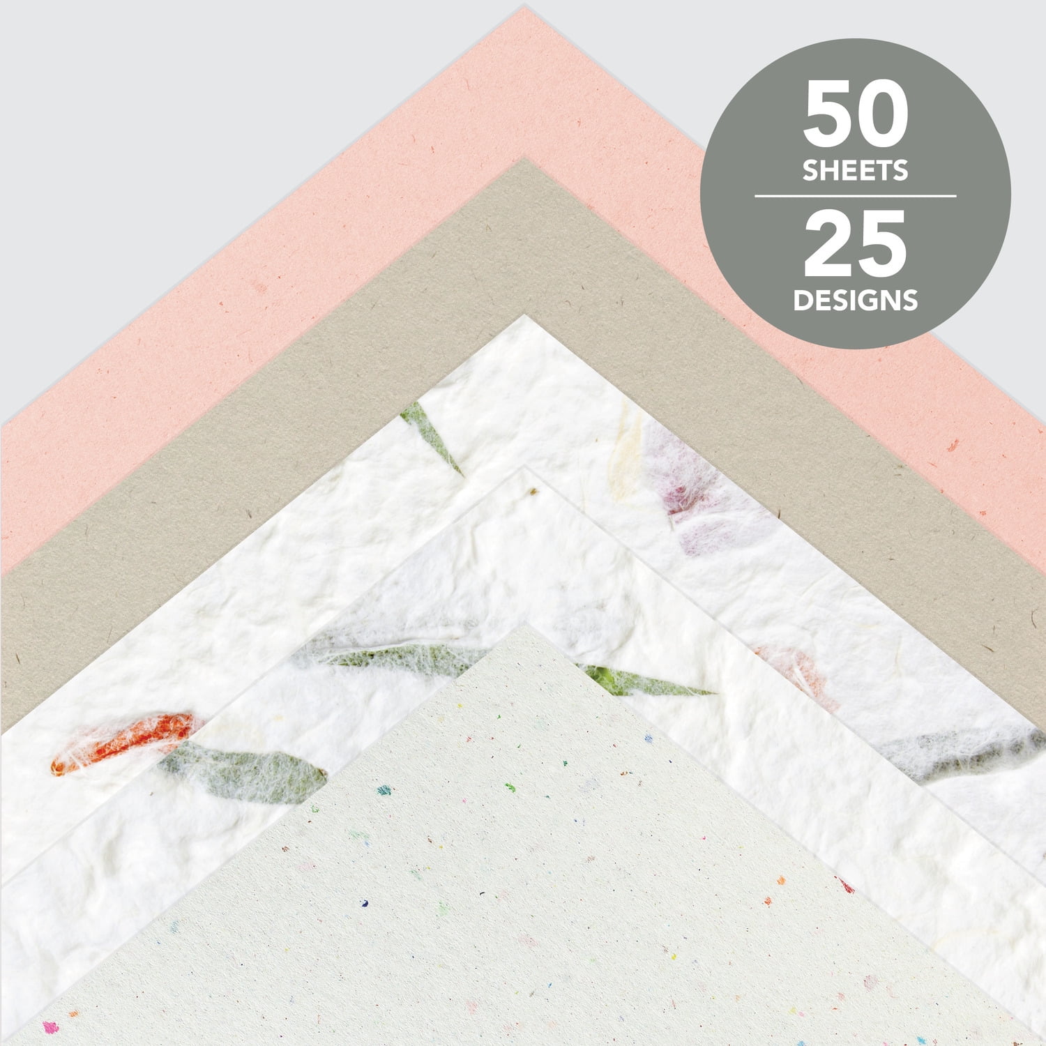 Roobee by Mara Mi Natural Paper Pad 12" x 12" - 24 lb/ 100 GSM, 50 sheets