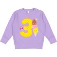thumbnail image 2 of Inktastic Ice Cream Third Birthday Pink Toddler Sweatshirt, 2 of 4