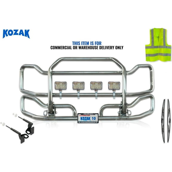 Chrome Steel Front Grille Deer Moose Brush Bumper Guard Large Compatible with Freightliner Century