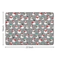 thumbnail image 5 of Gray Christmas Snowman Pattern Flannel Non Slip Door Rugs,Washable Door Mats Indoor,Decorative Door Mats,Dirt-Resistant and Absorbent Doormat for Entrance,Bedroom,Kitchen,Bathroom,23.5x16in(60x40cm), 5 of 5