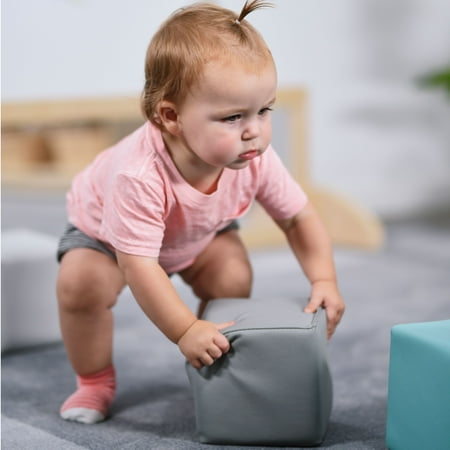 ECR4Kids SoftZone Toddler Foam Building Blocks, Contemporary, 7-Piece