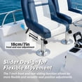 thumbnail image 6 of TOHUU Boat Seat Pedestal, Aluminum Adjustable Height Marine Seat Mount 13 to 19 Inches with Locking Base, Boat Chair Pedestal for Captain Chair Fishing Seats, 6 of 9